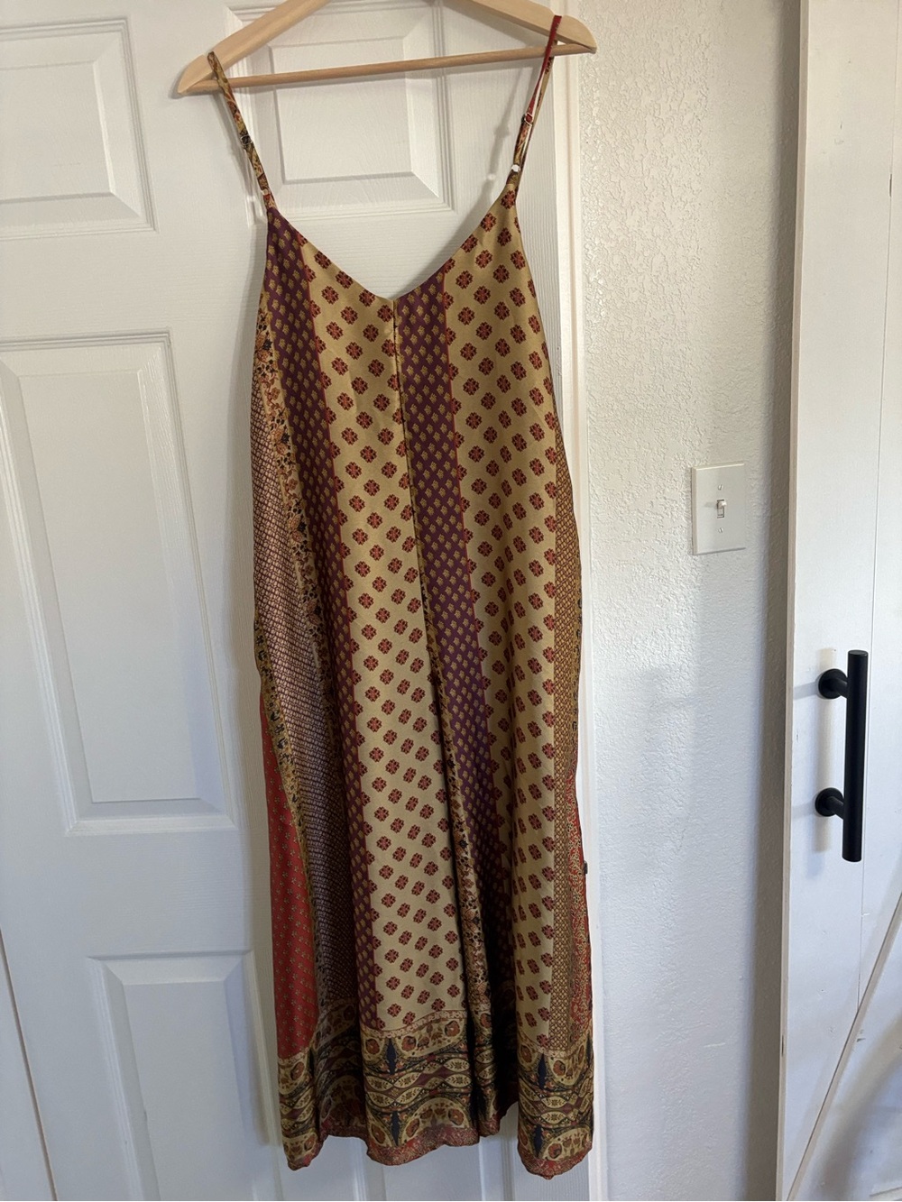 Dress Forum Paisley Satin wide-leg jumpsuit size S